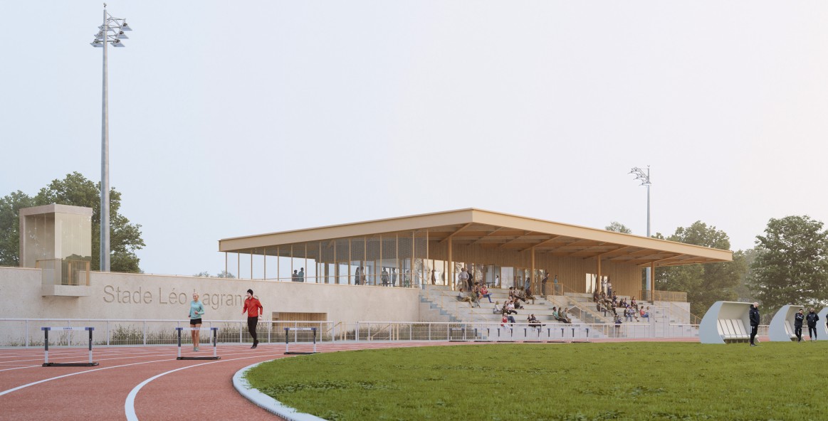 Chantier Stade Léo Lagrange
